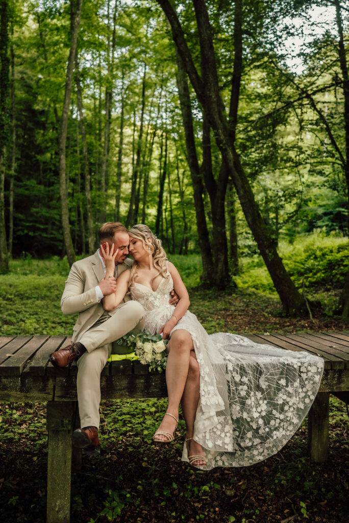 Fotografije vjenčanja mladenaca u prirodi